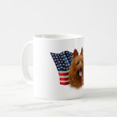 Australische Flagge Kaffeetasse (Vorderseite Links)