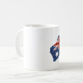 australische Flagge Kaffeetasse (Vorderseite Links)