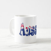 Australische Flagge Kaffeetasse (Vorderseite Links)