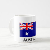 Australische Flagge Kaffeetasse (Vorderseite Links)
