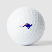 Australische Flagge Kangaroo Golfball (Vorderseite)