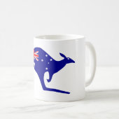 Australische Flagge Kangaroo Kaffeetasse (VorderseiteRechts)