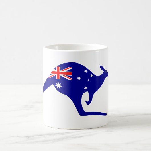 Australische Flagge Kangaroo Kaffeetasse (Mittel)