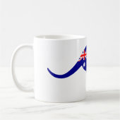 Australische Flagge Kangaroo Kaffeetasse (Links)