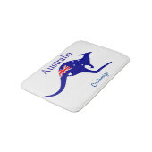 Australische Flagge Kangaroo Thunder_Cove Badematte (Schrägansicht)