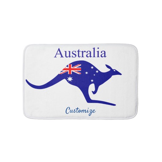 Australische Flagge Kangaroo Thunder_Cove Badematte (Vorderseite)