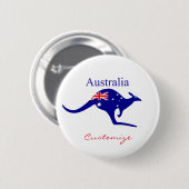 Australische Flagge Kangaroo Thunder_Cove Button (Vorne & Hinten)