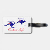 Australische Flagge Kangaroo Thunder_Cove Gepäckanhänger (Rückseite horizontal)