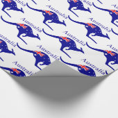 Australische Flagge Kangaroo Thunder_Cove Geschenkpapier (Ecke)