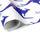 Australische Flagge Kangaroo Thunder_Cove Geschenkpapier (Rolleneckpunkt)