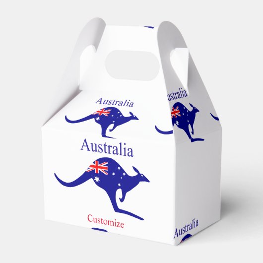 Australische Flagge Kangaroo Thunder_Cove Geschenkschachtel (Vorderseite)