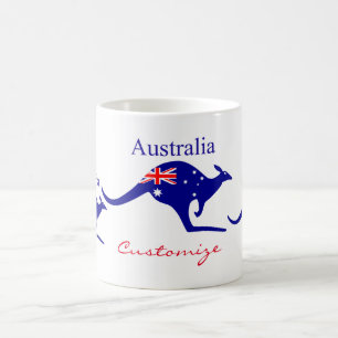 Australische Flagge Kangaroo Thunder_Cove Kaffeetasse