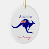Australische Flagge Kangaroo Thunder_Cove Keramik Ornament (Rechts)