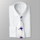 Australische Flagge Kangaroo Thunder_Cove Krawatte (Gebunden)