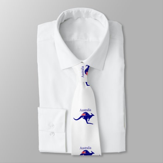 Australische Flagge Kangaroo Thunder_Cove Krawatte (Gebunden)