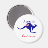 Australische Flagge Kangaroo Thunder_Cove Magnet (Vorderseite/Rückseite)