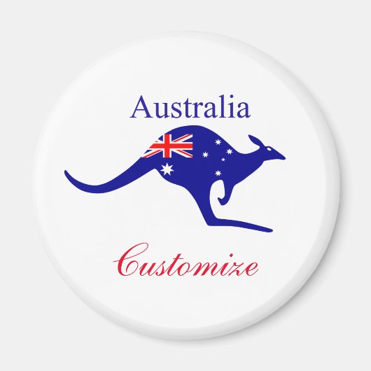 Australische Flagge Kangaroo Thunder_Cove Magnet (Vorne)