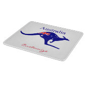 Australische Flagge Kangaroo Thunder_Cove Schneidebrett (Ecke)