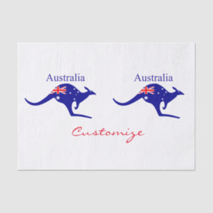 Australische Flagge Kangaroo Thunder_Cove Seidenpapier