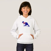 Australische Flagge - Känguru Hoodie (Vorne ganz)