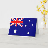 australische Flagge Karte (Gelbe Blume)