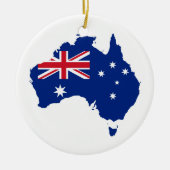 Australische Flagge Keramik Ornament (Vorne)