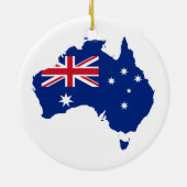 Australische Flagge Keramik Ornament (Hinten)