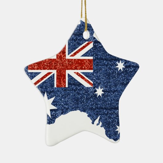 australische Flagge Keramik Ornament (Rechts)