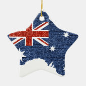 australische Flagge Keramik Ornament (Vorne)