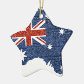 australische Flagge Keramik Ornament (Links)