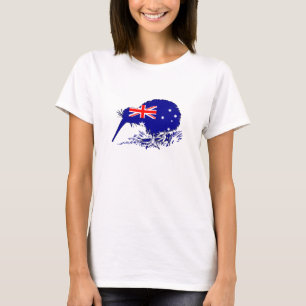 Australische Flagge - Kiwi-Vogel T-Shirt