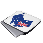 Australische Flagge Laptopschutzhülle (Vorne Knopf)
