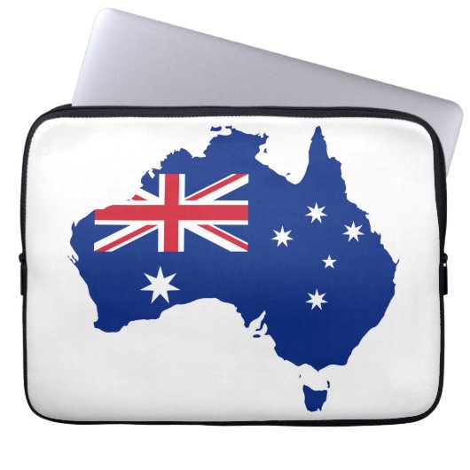 Australische Flagge Laptopschutzhülle (Vorderseite)