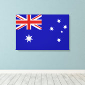 Australische Flagge Leinwanddruck (Insitu (Holzboden))