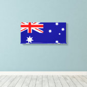 australische Flagge Leinwanddruck (Insitu (Holzboden))