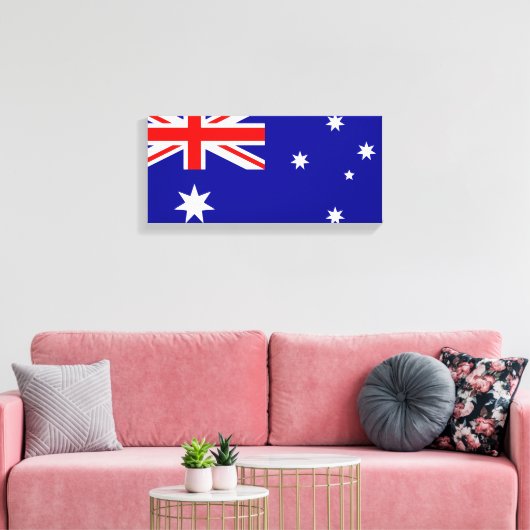australische Flagge Leinwanddruck (Insitu (Wohnzimmer))