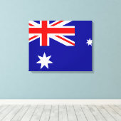 australische Flagge Leinwanddruck (Insitu (Holzboden))
