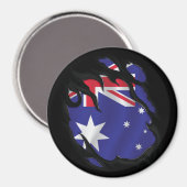 Australische Flagge Magnet (Vorderseite/Rückseite)