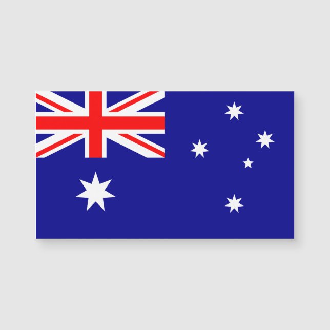 australische Flagge Magnetkarte (Vorderseite)