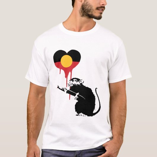 Australische Flagge mit Liebe T-Shirt (Vorderseite)