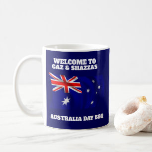 Australische Flagge Moderne Aussie personalisierte Kaffeetasse