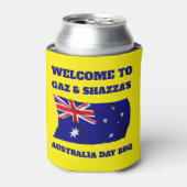 Australische Flagge Modernes Aussie personalisiert Dosenkühler (Kanne Vorderseite)