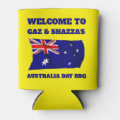 Australische Flagge Modernes Aussie personalisiert Dosenkühler (Vorderseite)