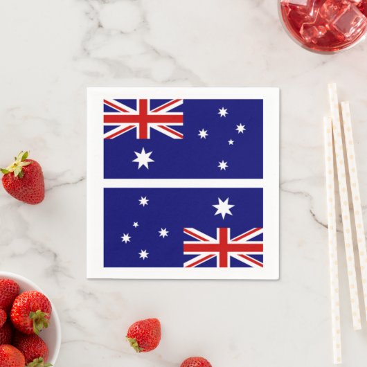 Australische Flagge Neapel Serviette (Beispiel)