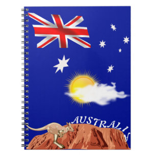 Australische Flagge Notizblock