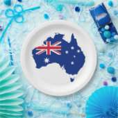 Australische Flagge Pappteller (Party)