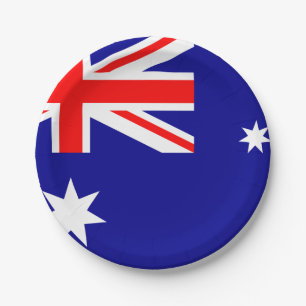 Australische Flagge Pappteller