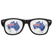 Australische Flagge Partybrille (Vorderseite)