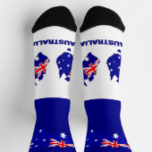 Australische Flagge Patriotisch, Nachhaltig Austra Socken (Oben)