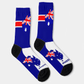 Australische Flagge Patriotisch, Nachhaltig Austra Socken (Rechts)